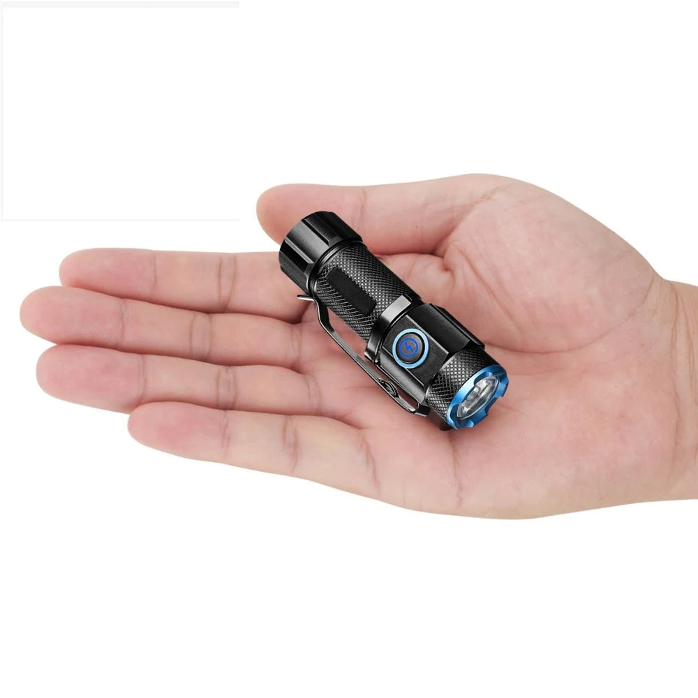Mini Flashlight High power LED Palm Light Usb Rechargeable Pocket Outdoor Hiking Travel Home Magnet Work lamp Gift Small Torch