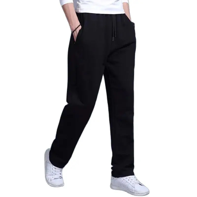 2025 neue Jogginghose Herren Trainingshose Sportbekleidung Gestrickter Trainingsanzug Sporthose Hose Weites Bein Kleidung