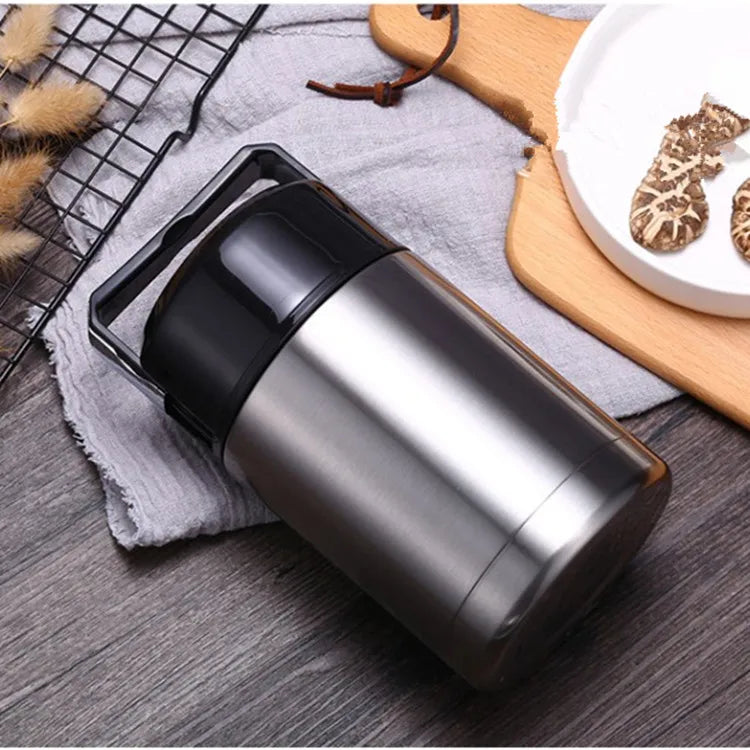 Boîte à déjeuner isotherme grande capacité 800ML/1000ML, Portable en acier inoxydable, Contenants alimentaires pour soupe, Bouteilles isothermes