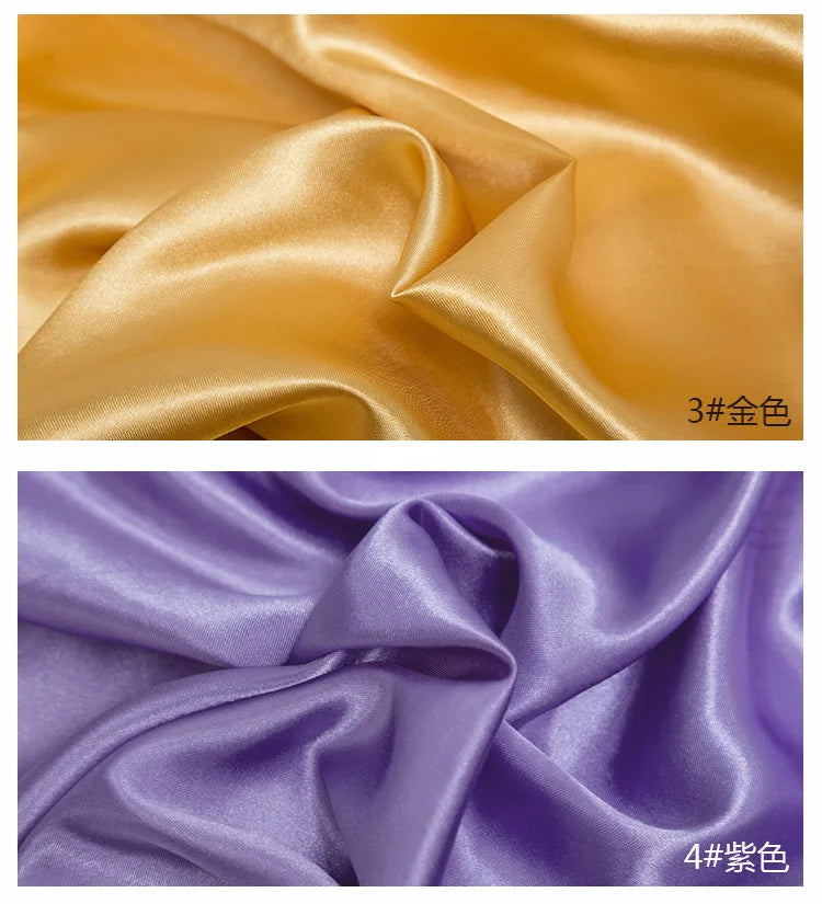 0.5m/1m/5m Satin Lining Fabric For Sewing Dress Lining,Pajamas,Decoration Cloth Tablecloth Decorative Fabric Handmade DIY Fabric