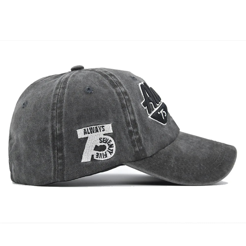 Casquette de baseball brodée pour femmes et hommes, nouvelle casquette de soleil unie printemps-été, casquettes de sport rétro lavables, casquette de pêche hip-hop