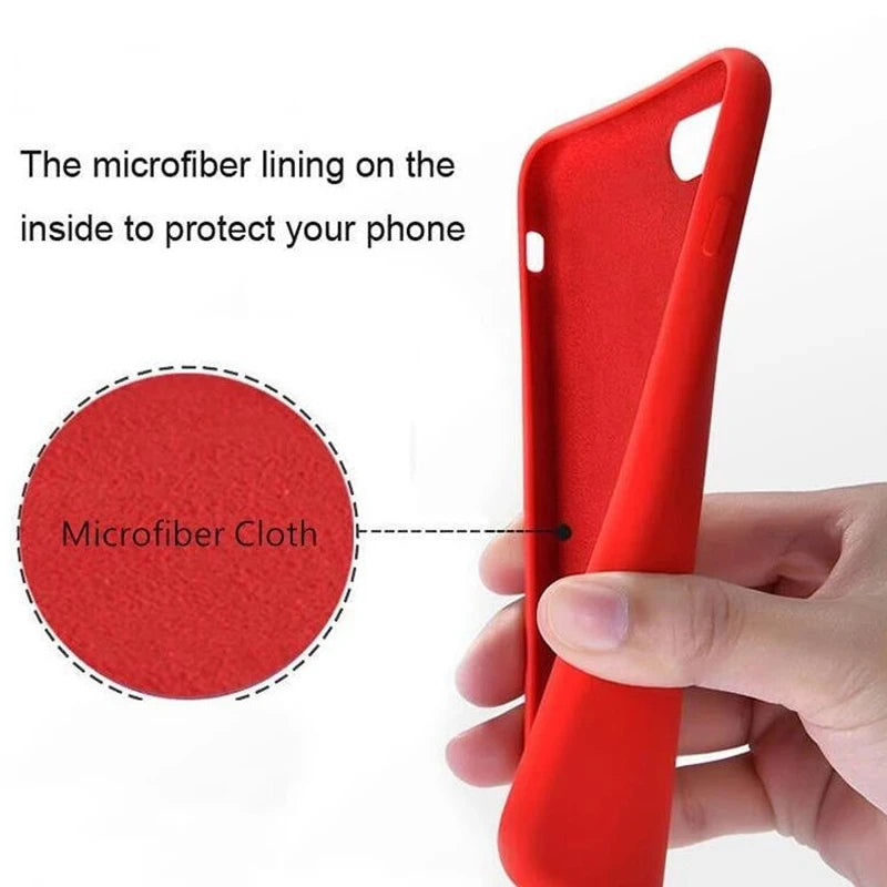 Liquid Silicone Case For Apple iPhone 17 16 15 14 13 Pro Max 11 12 13 14 15 Plus Phone Original Official Style Protective Cover