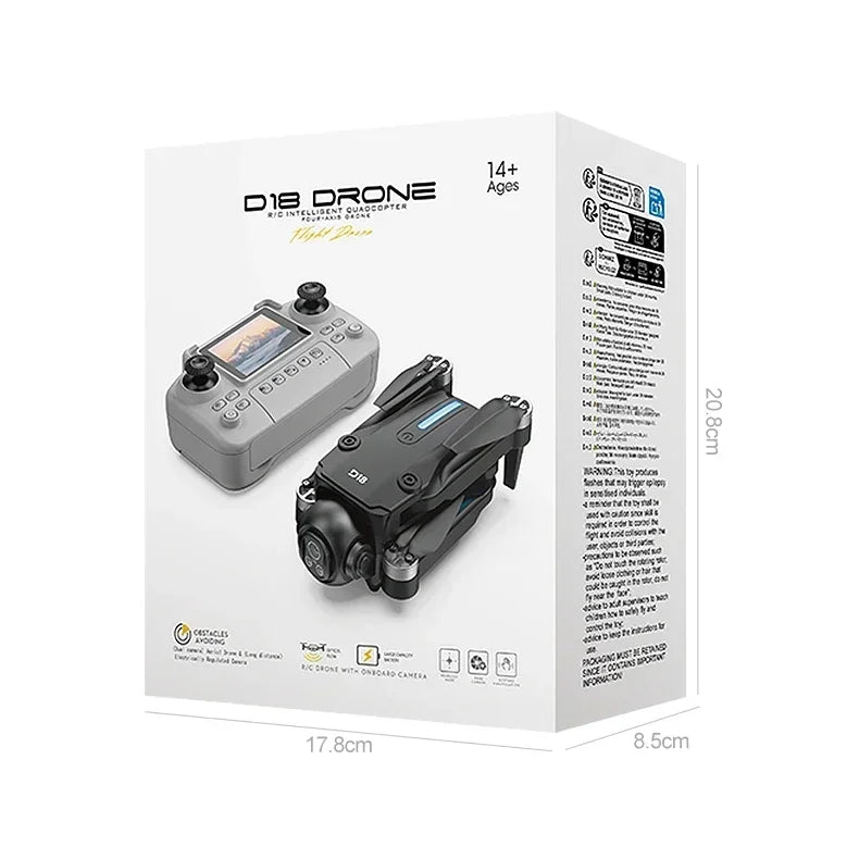 Drone Lenovo D18 8K HD Double Caméra Photographie Aérienne Évitement d'Obstacles Moteur Sans Balais 5G WIFI GPS Retour d'Écran RC Quadcopter