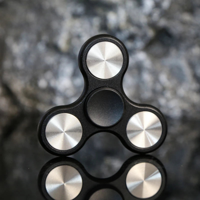 Jouet Fidget Spinner anti-stress en alliage d'aluminium à trois feuilles pour adultes, cadeaux et jouets anti-stress
