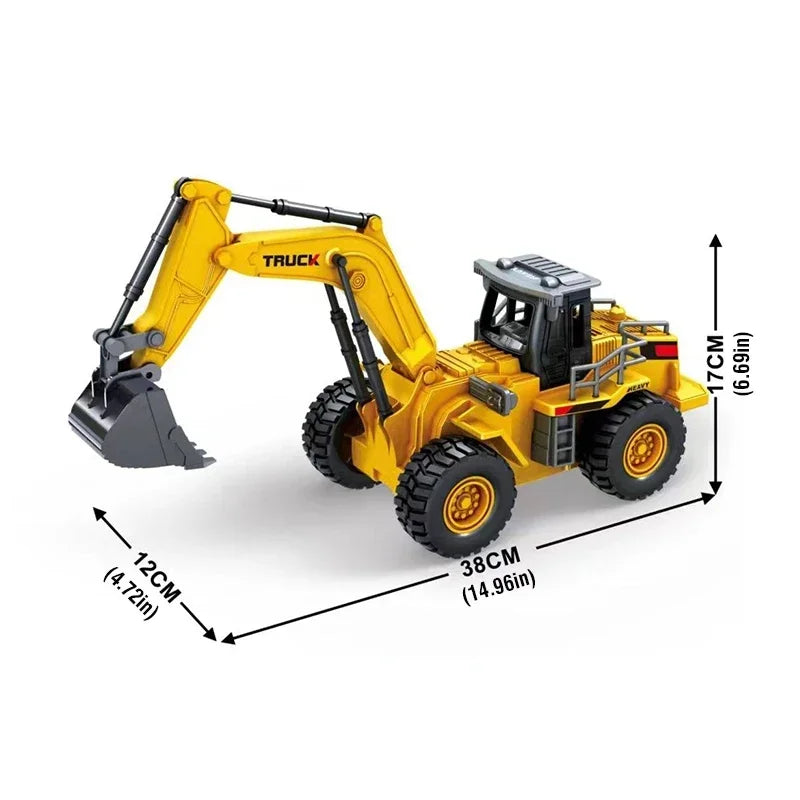 9CH Legierung Fernbedienung Bagger Planierraupe Muldenkipper Simulation Technik Fahrzeug Spielzeug RC Trucks Modell Kinder Spielzeug Geschenke