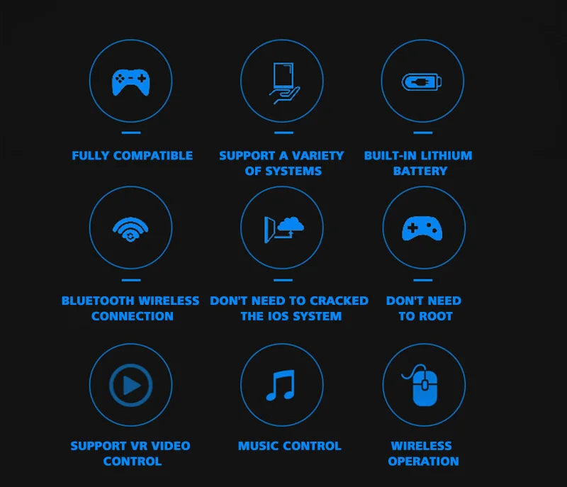 Gamepad Control Bluetooth Pubg Controller Mobile For iPhone Android PC PS4 PS3 Playstation 4 3 Nintendo Switch Gaming Game Pad