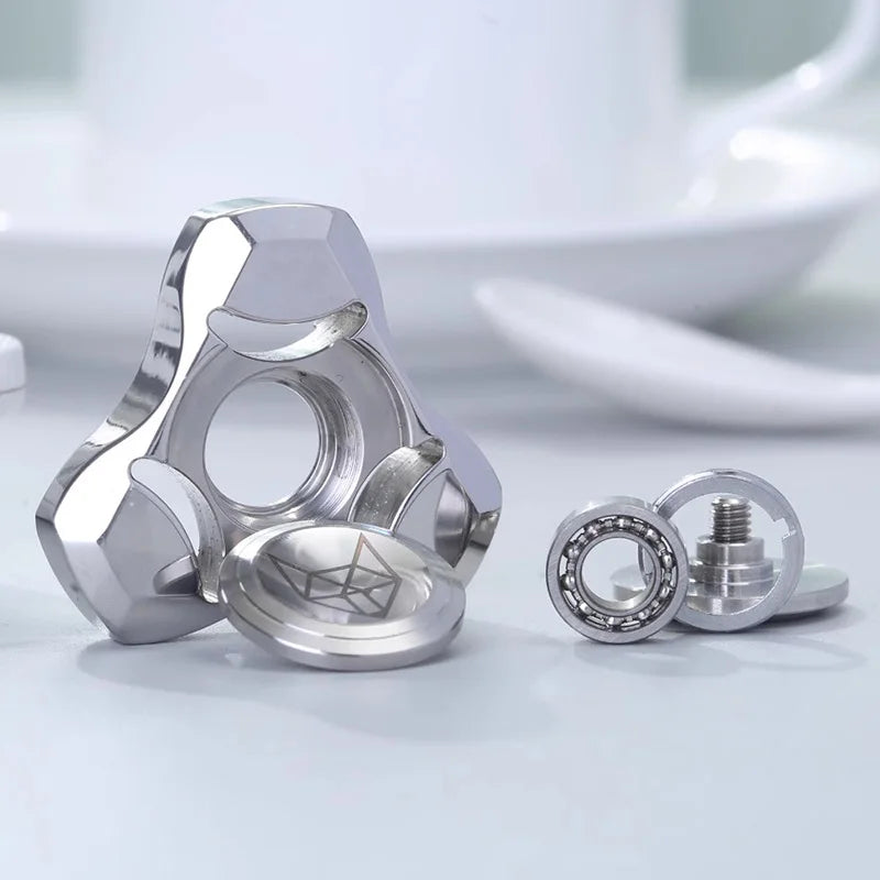 Spirit Fox Edelstahl Metall Fidget Spinner Erwachsene EDC Antistress Hand Spinner Büro Spielzeug Autismus Stressabbau Spielzeug Geschenke