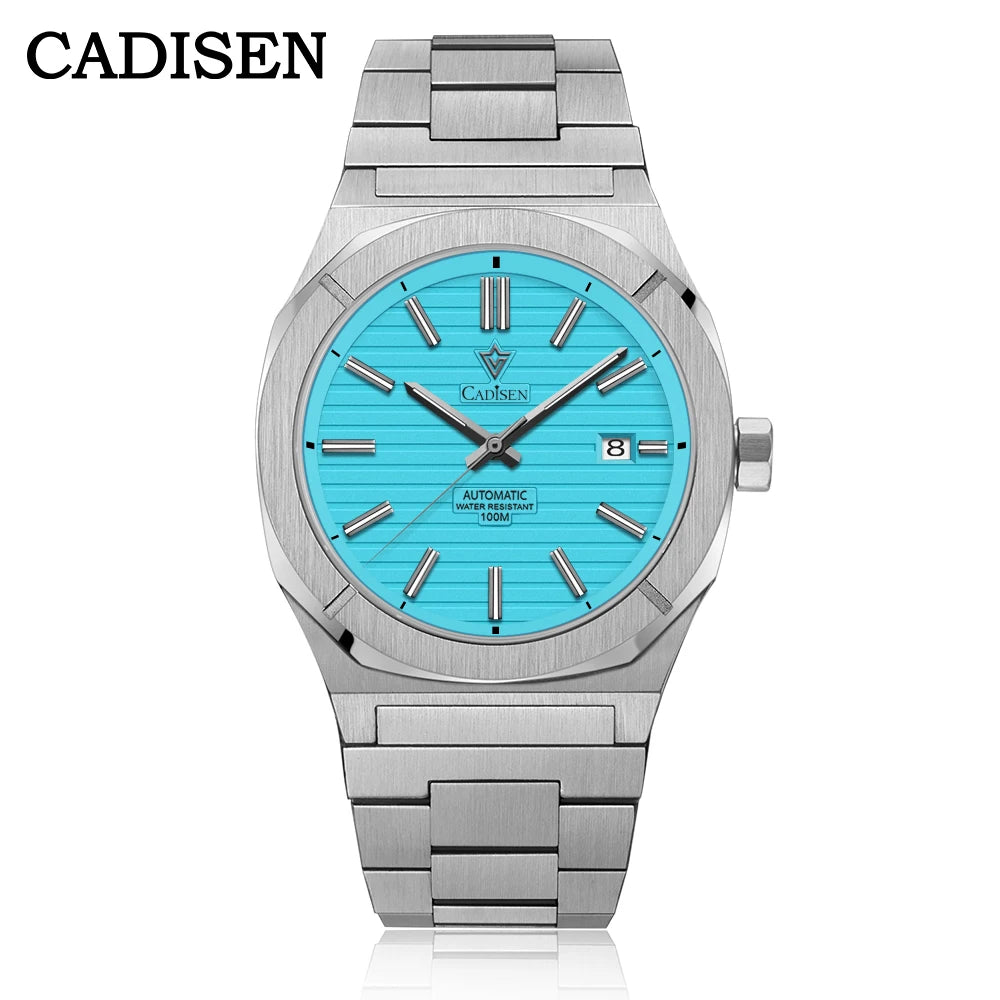 CADISEN Taucheruhr Retro Luxus Saphirglas MIYOTA 8215 Deutscher Designer Herren Automatikuhr Mechanisch 10Bar Wasserdicht Leuchtend