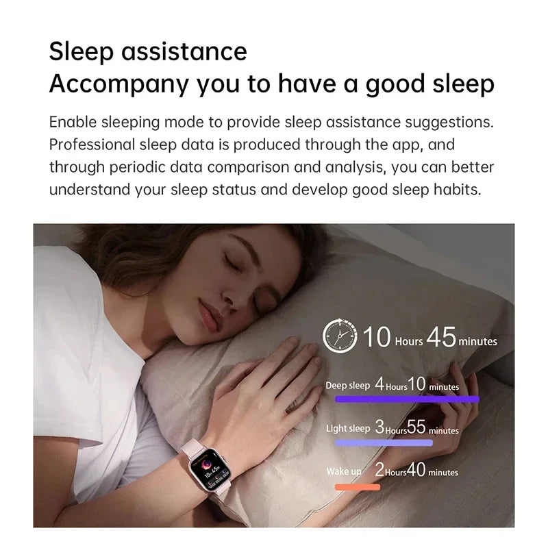 VIVO Smartwatch Android IOS Geschenk Bluetooth Anruf Smartwatch 2025 Touch-Zifferblatt Musik Fitness Tracker Sportuhren + Kopfhörer NEU