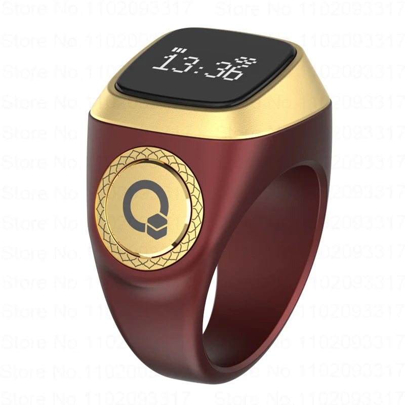 Bague intelligente Zikr IQibla Tasbih Tally Compteur numérique électronique pour musulmans Rappel de vibration de l'heure de la prière Étanche