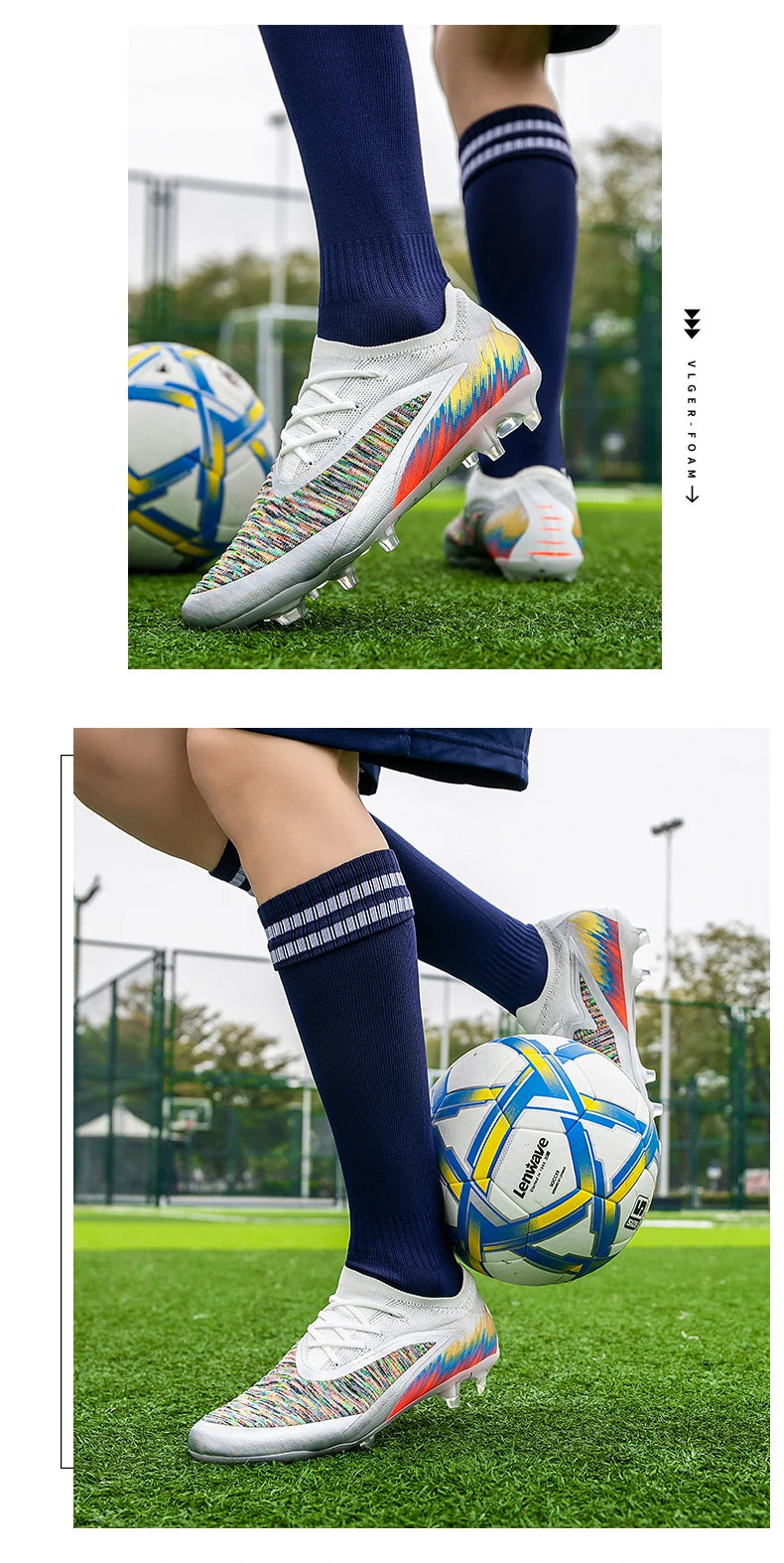 FG Herren Fußballschuhe Hochwertige Turf-Fußballschuhe für Sneaker-Training Fußballstiefel Chuteira Campo 35-45
