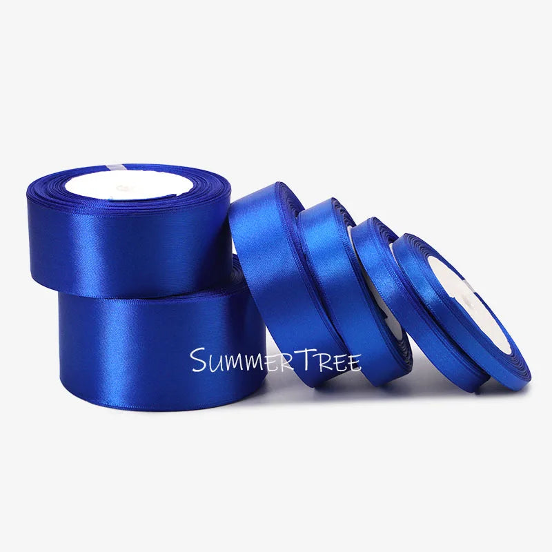 Satinband 25 Yards 6 mm - 50 mm Schleife Geschenkverpackung Schleife Handmade DIY Basteln Halloween Weihnachten Hochzeit Geburtstag Party Dekoration