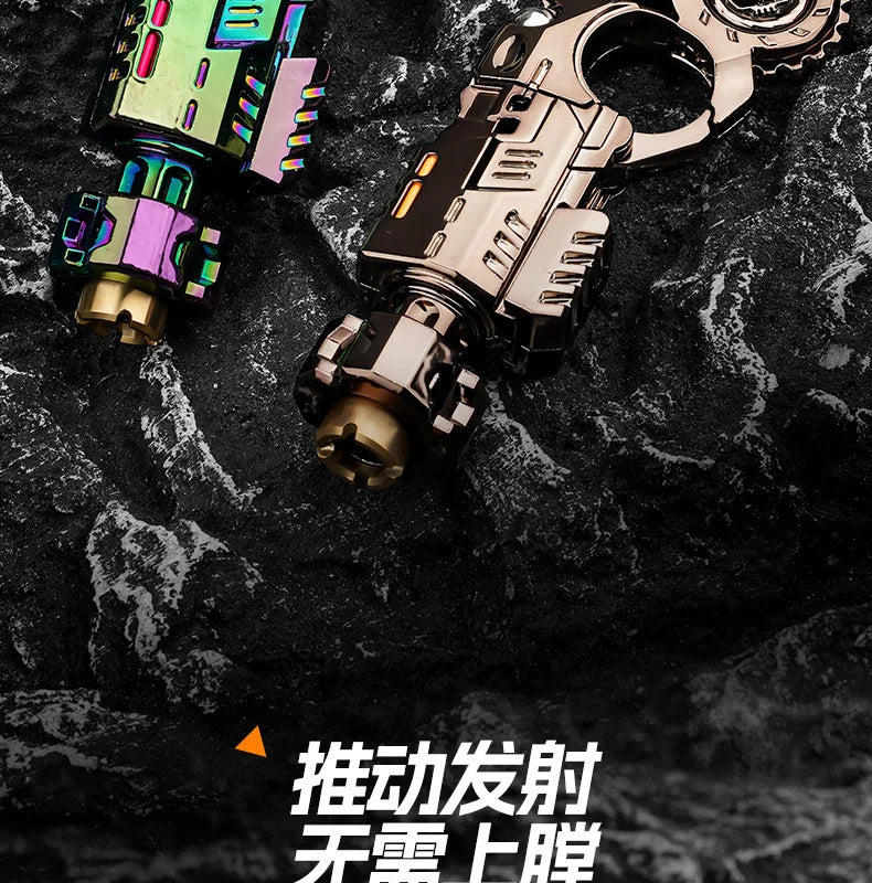 EDC Metall Multi Spielbarkeit Ratsche Flip Antistress Spielzeugpistole Auswurfschale Stressabbau Fidget Spinner Fidgeting Spielzeug Geschenke