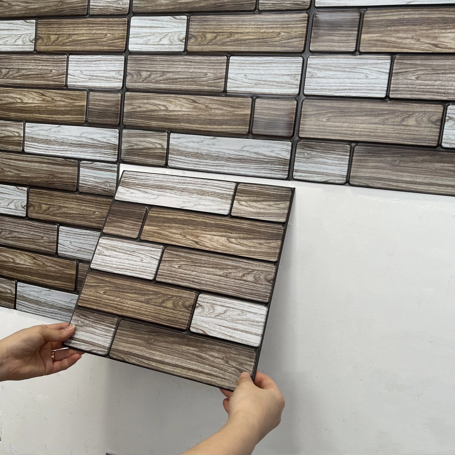 10/20Pcs Peel and Stick Tile Backsplash Thicker Design Marble Tiles 12"X12" Stick on Backsplash Self Adhesive Tiles for Any Room