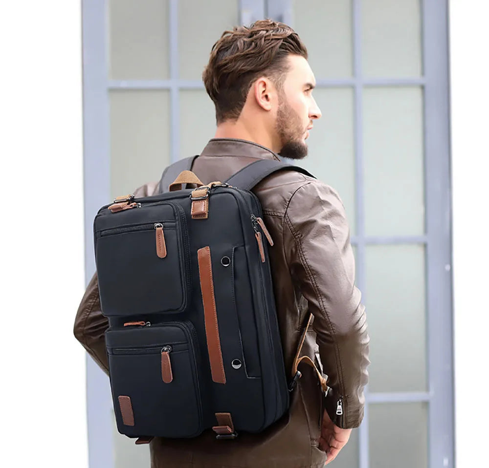 Handbag Business Briefcase Rucksack Convertible Backpack Laptop Bag 17 inch Notebook Bag Shoulder Messenger Laptop Case