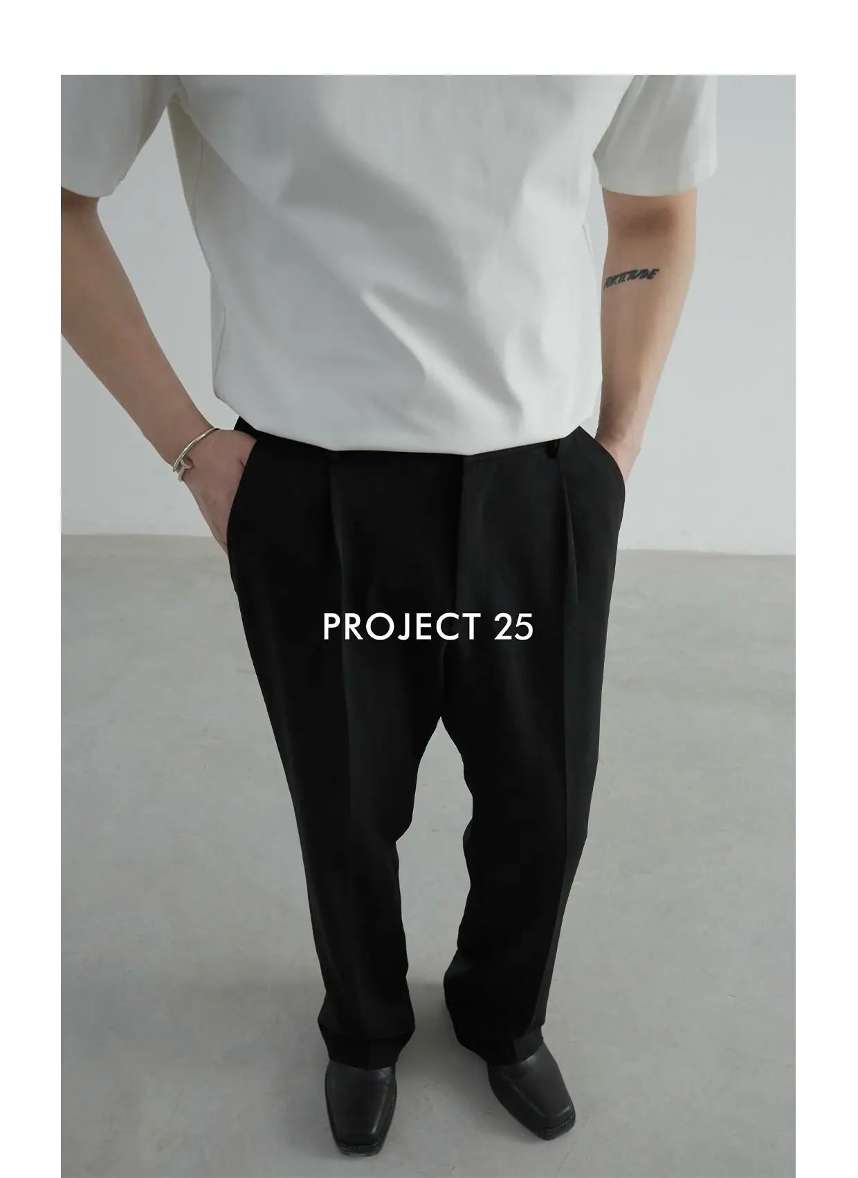 PROJECT 25 Herren-Hose, Schwarz, gerades Bein – Knitterarm, elegant fallend, lockere Passform & vielseitige Casual-Anzughose