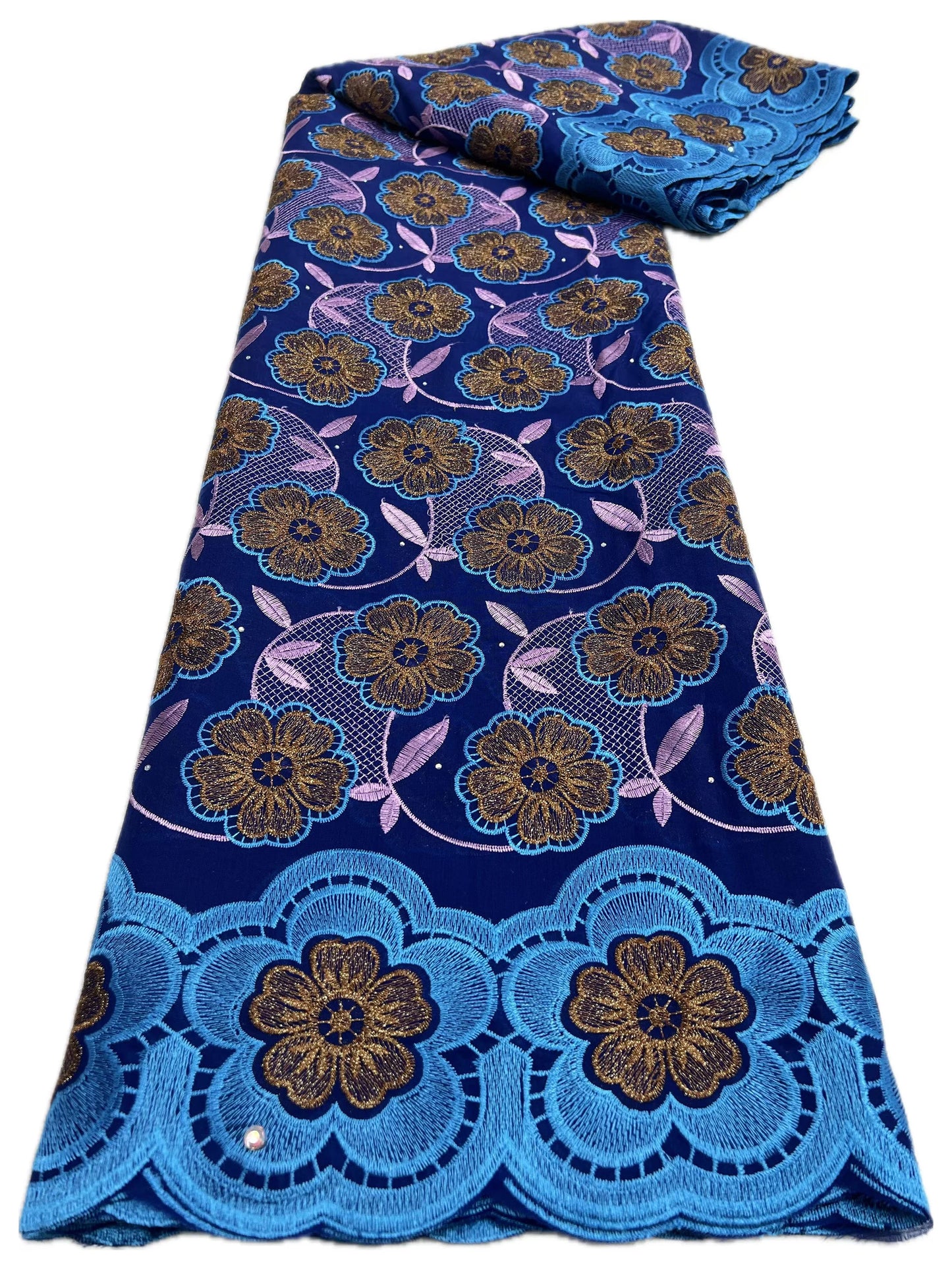 Dentelle Voile Suisse En Suisse Avec Pierres Appliquées Fleur 3D 2026 Tissu De Dentelle Africaine Super Qualité Pour Robe De Mariée En Dentelle