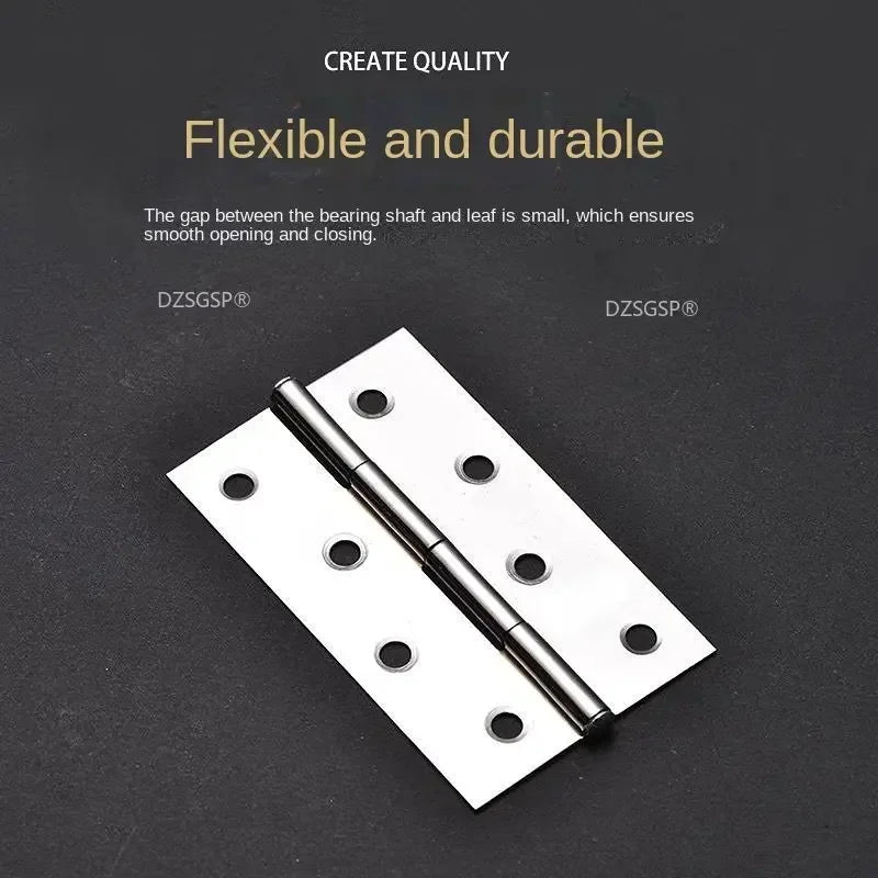 Zubehör 304 Edelstahl Flache Tür Dickes Hochwertiges Scharnier 1/1.5/2/2.5/3/4 Zoll 2 Stück Türbandscharniere Möbelbeschläge