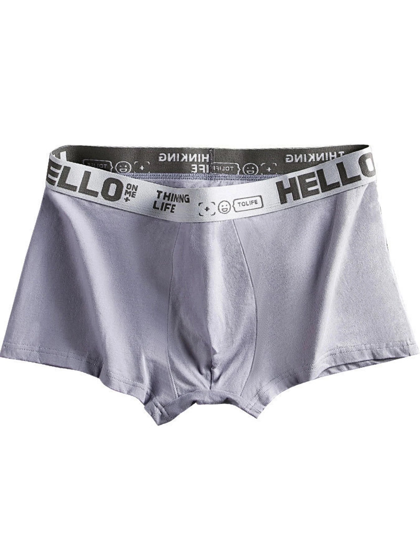 10 Piece Set Of Random Men's Solid Color Underwear, Comfortable, Breathable, Personalized Boxer Shorts, Men's Sports Underwear