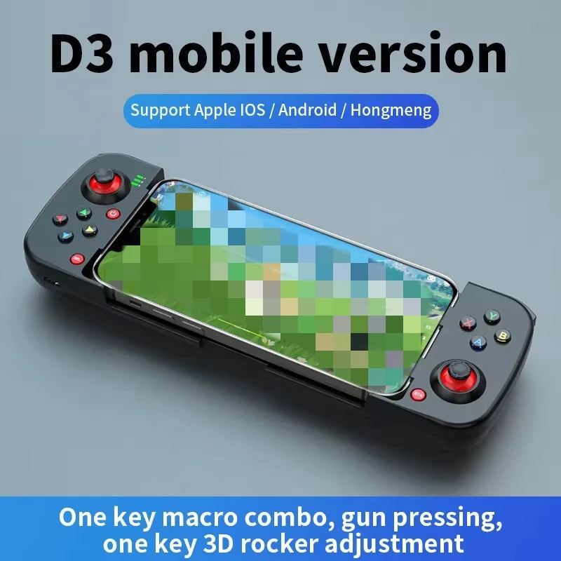 Kabelloser BT 5.0 ausziehbarer Gamecontroller für Mobiltelefon Android IOS Gamepad Joystick Eat Chicken Gamepad für PS4 Switch PC