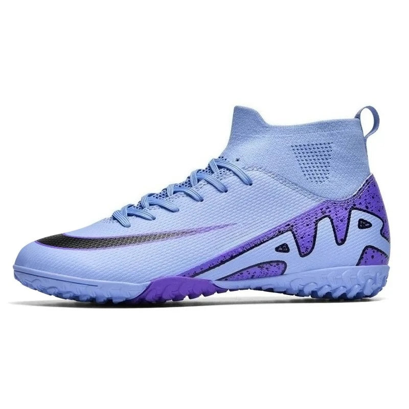 Chaussures de football roses tendance pour hommes Chaussures de football professionnelles légères Chaussettes de football pour hommes Chaussures de football d'extérieur antidérapantes Baskets de football originales