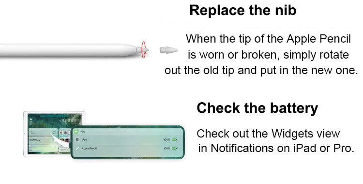 Nouveau Pour Apple Pencil Pro 1ère 2ème génération Stylet USB-C Stylo tactile pour tablette iOS avec affichage de puissance pour iPad 10 A16 air 3-6 M2 Pro M4 mini