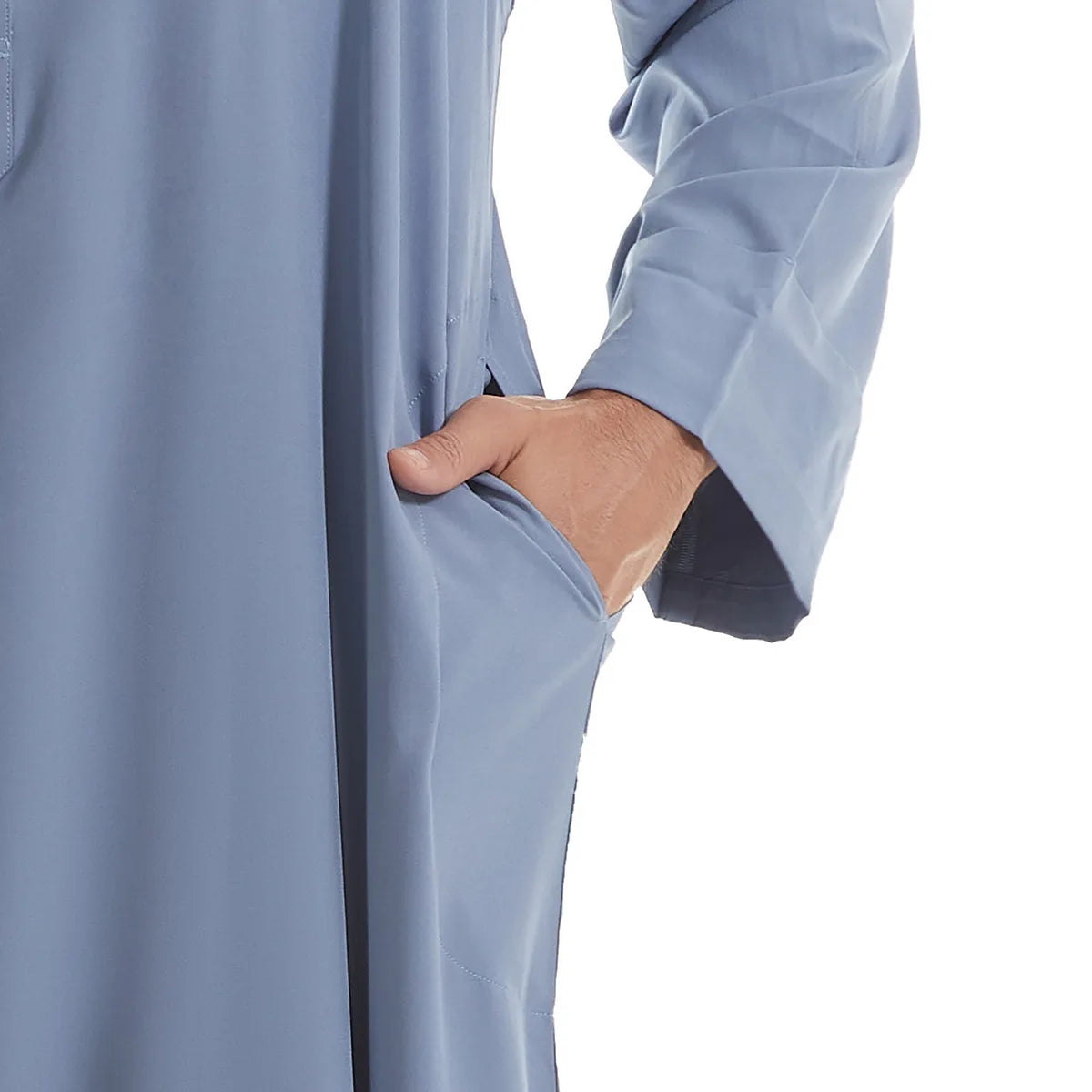 Muslimische Männer Jubba Thobe Langes Gewand Saudi-Islamisch Muslimische Kleidung Abaya Kaftan Islam Dubai Arabisches Kleid Eid Djellaba Dishdasha