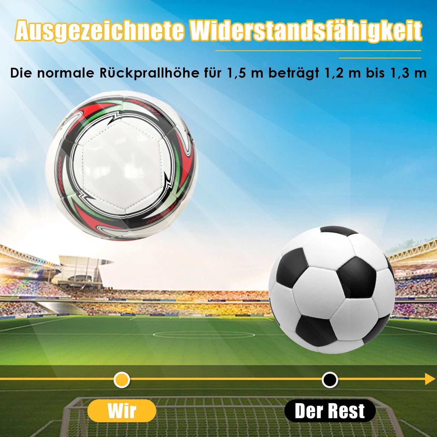 Fußball Official Size5 Maschinengenäht PVC Nahtlos Verschleißfest Rutschfest Outdoor Match Spiel Fußball Training