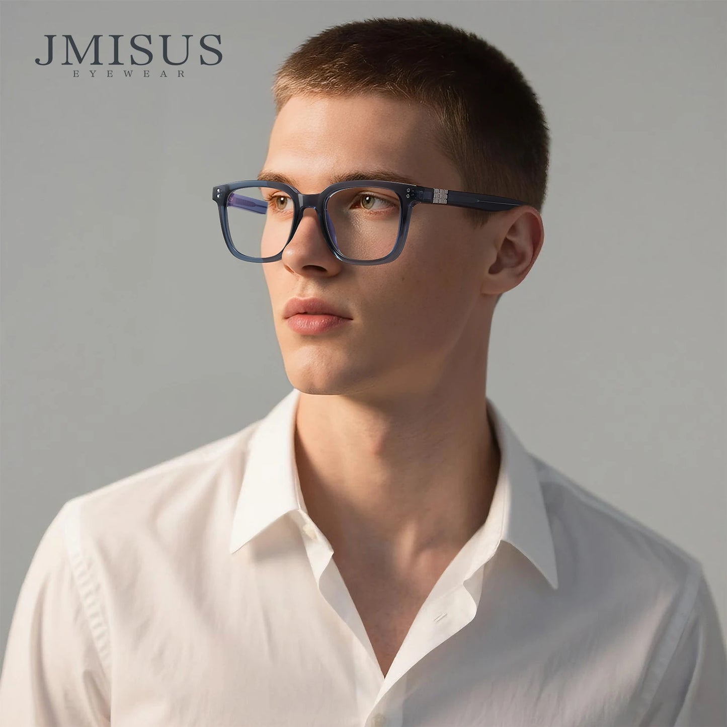 JMISUS Individuell angefertigte Gleitsichtbrillen für Damen und Herren, quadratisch, photochrom, in den Farben Grau und Braun jetzt erhältlich
