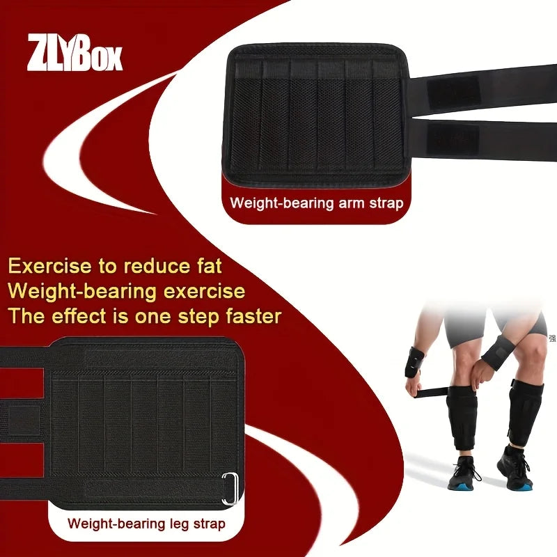 Sacs de Sable Lestés Réglables (4 Pièces) pour Course à Pied, Entraînement des Jambes et Fitness, pour Hommes et Femmes