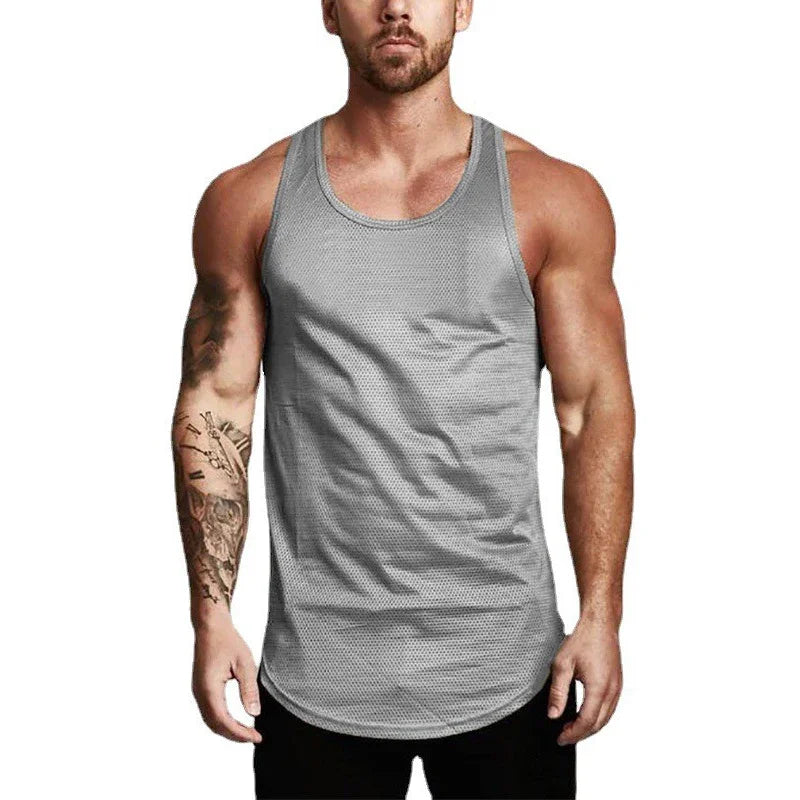 Débardeur de course pour hommes, été, sport, gilet de gym, séchage rapide, débardeur d'entraînement, maillot de corps, chemise sans manches de fitness musculation pour homme