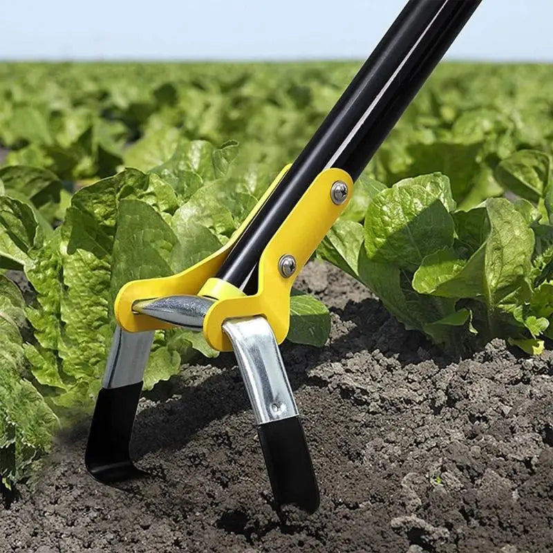 A2BE High Performances Stainless Steel Loop Hoe Garden Tool Handheld Weeder For Soil Stubborn Removal