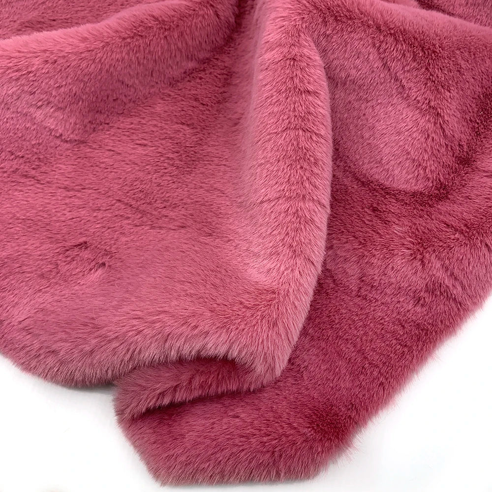 10mm Pile Length Fur Fabric Polyester Imitation Fur Fabrics Handmade DIY Encryption Thickening Fake Rabbit Hair Fur Plush Fabric