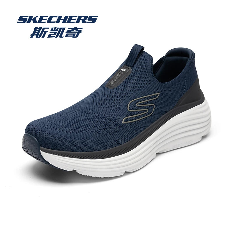 Skechers Chaussures Homme Chaussures de marche sans lacets pour hommes Légères Respirantes Chaussures de sport décontractées d'extérieur Baskets zapatillas hombre
