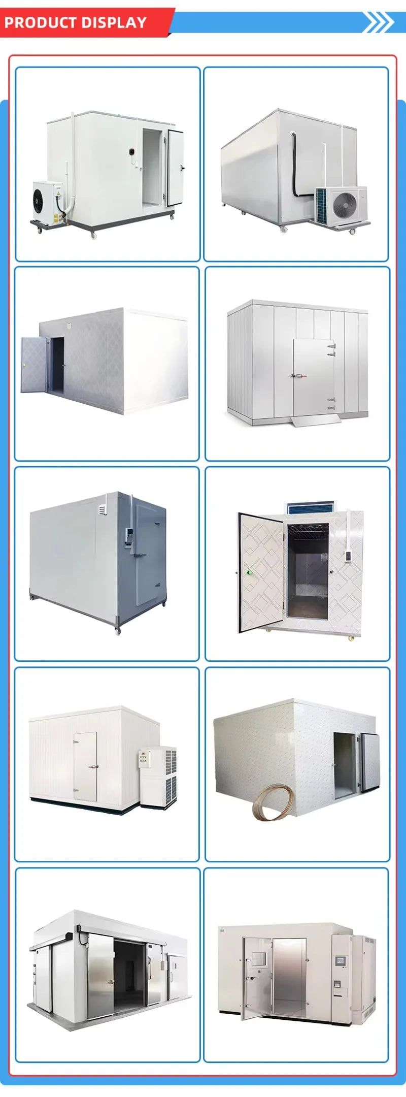 Factory Price Commercial Cold Room Quick Freezer Container Freezer 20Ft Cold Room