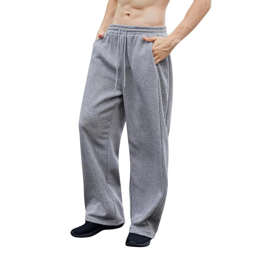 Pantalon de survêtement large Y2K Harajuku pour femmes, streetwear, ample, surdimensionné, gris, de sport, taille haute, avec cordon de serrage, décontracté