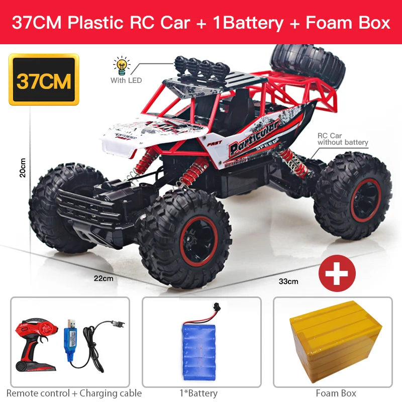 ZWN 1:12 / 1:16 4WD RC Auto mit LED-Lichtern 2.4G Funkfernsteuerung Autos Buggy Offroad-Kontroll-LKWs Jungen Spielzeug für Kinder