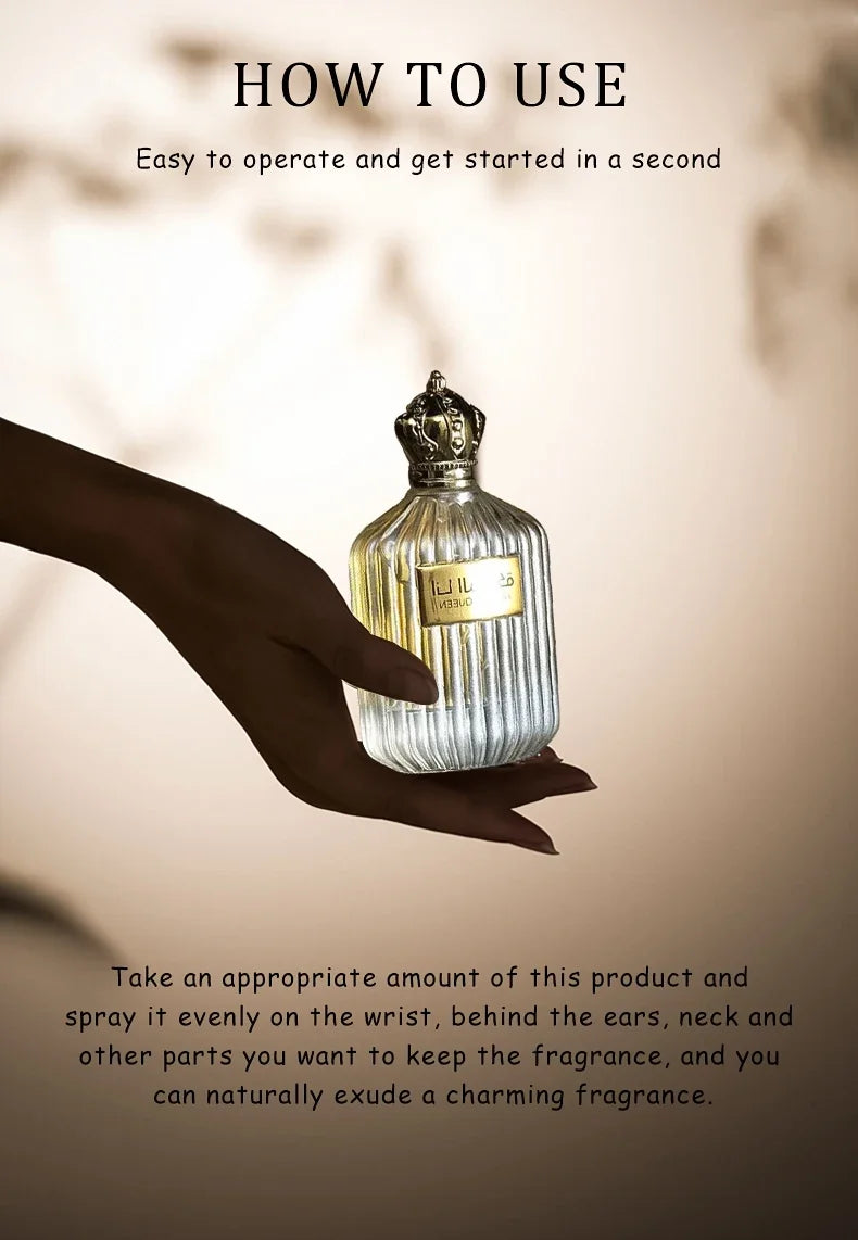 100ml Parfums Arabes Original Dubaï Prince Cologne Parfum Longue Durée Parfum Léger Parfum Frais Désert Parfum de Haute Qualité Arabie