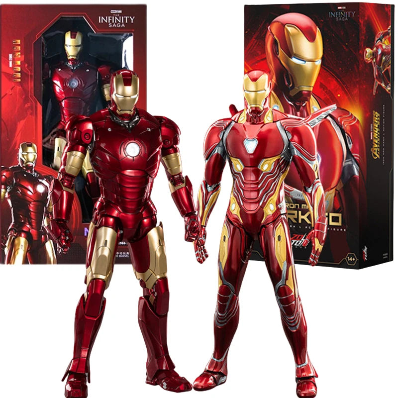 ZDTDS Original 1/5 36CM Iron Man MK50 MK3 LED-Beleuchtung 10-jähriges Jubiläum Tony Stark Modell Actionfigur Geschenk