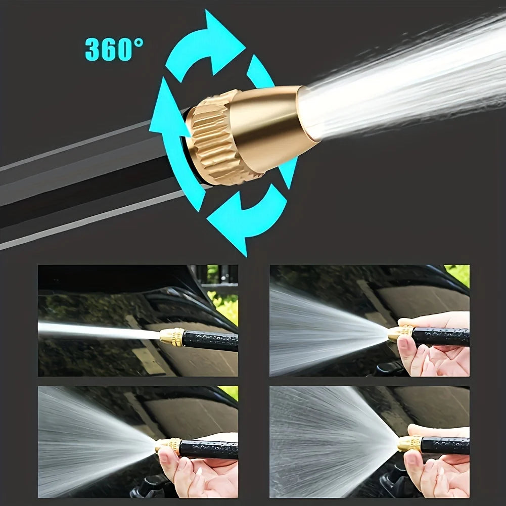 Nouveau Tuyau d'arrosage magique extensible haute pression avec pistolet pulvérisateur pour lavage de voiture, outil d'irrigation et d'arrosage extérieur