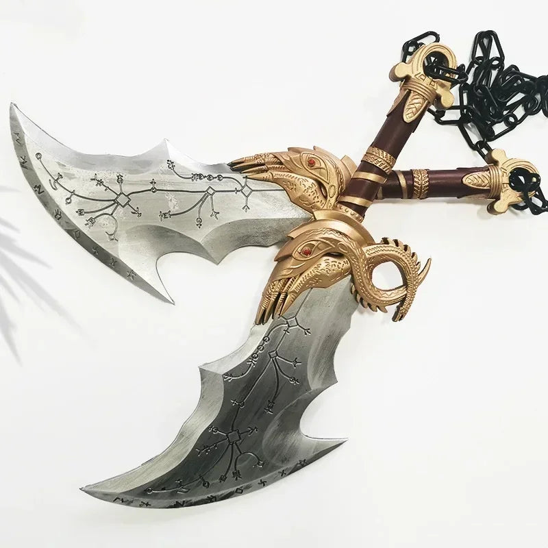 92cm Kratos Axe Katana Athena Leviathan Blade of Chaos Sword God of War 4 Cosplay Prop Real Size Japanese Katana Samurai Sabre