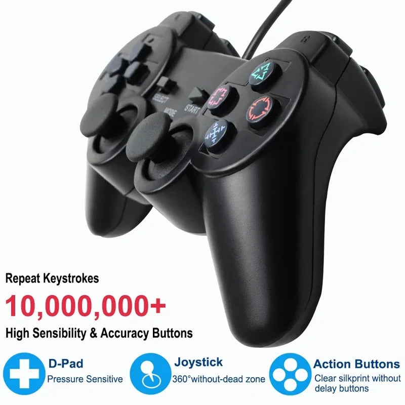 9 Colors Wired Gamepad for Sony PS2 Controller Gamepad for Sony PS2 Console Controller Mando Joystick Console Gaming Accessories