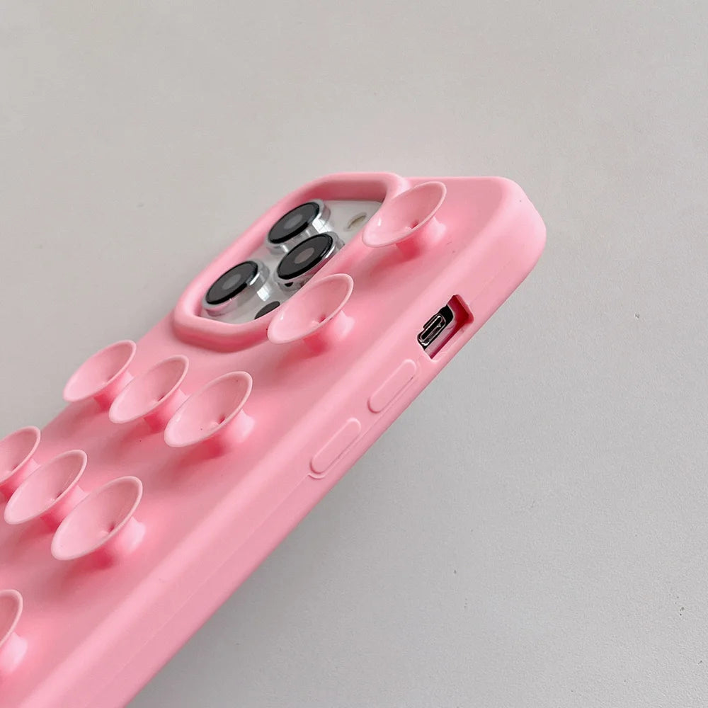 Suction Cup Phone Case For iPhone 16 Pro Max Case iPhone 17 13 11 12 14 15 Pro Max 14 Plus Wrist Strap Bracelet Lanyard Cover