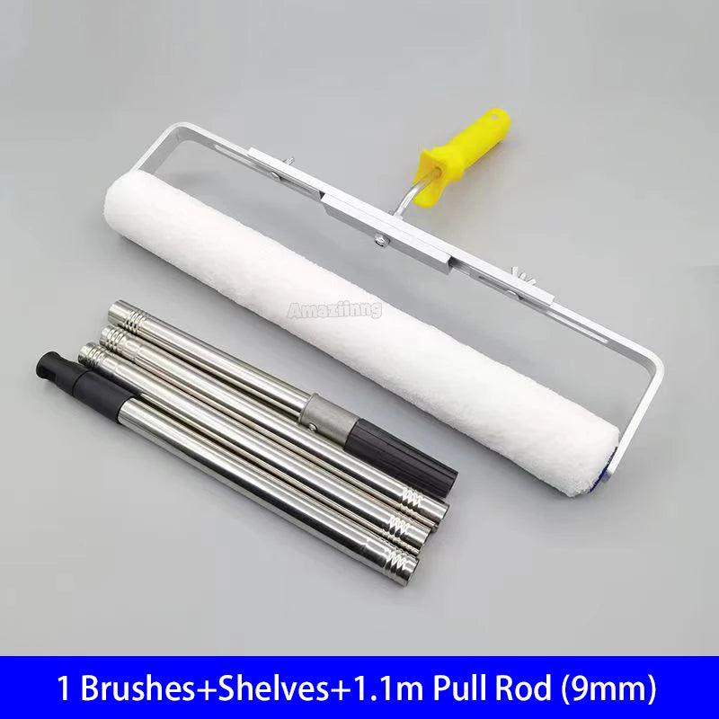 Rouleau à Peinture 18 pouces Brosse Peluche Courte-Moyenne-Longue Outil de Peinture pour Décoration Murale 6MM/9MM Support de Outil de Peinture