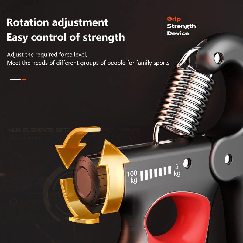 ZZ 5-100 KG Griffkraft-Trainer Handgelenk-Expander Einstellbarer Widerstand Fitnessstudio-Training Hand-Gripper Hand-Gripper-Übung