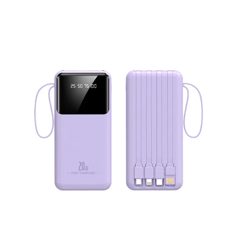 Batterie Externe 10000mAh 20000mAh pour iPhone et Téléphones Android Charge Rapide Powerbank Chargeur Portable