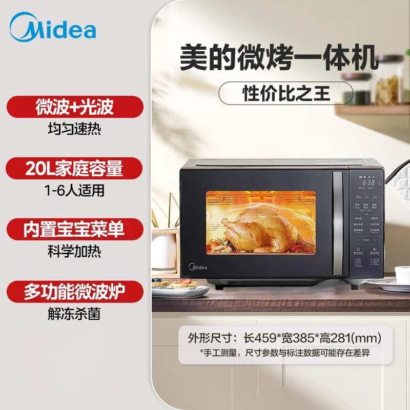 Midea Mikrowellen-Dampfgarer 3-in-1 Haushalt Flach Klein Mini Eine Person