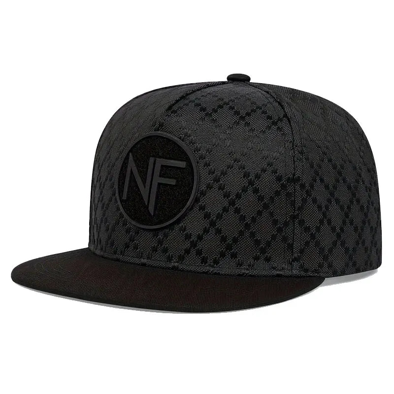 Unisex NF-Buchstaben-Stickerei-Hip-Hop-Mützen Frühling und Herbst Outdoor Verstellbare Freizeit-Baseballkappen Sonnencremehut