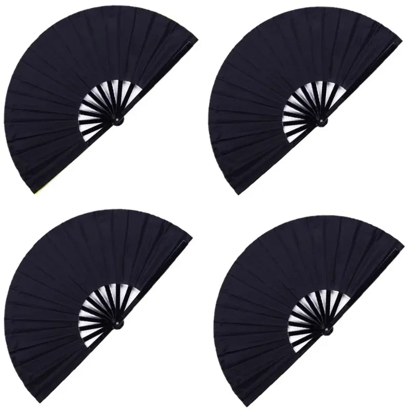 Large Rave Fan Folding Hand Fans for Line Dancing Big Clacking Clap Fans for Boots On The Ground Dance Party Decoration Festival
