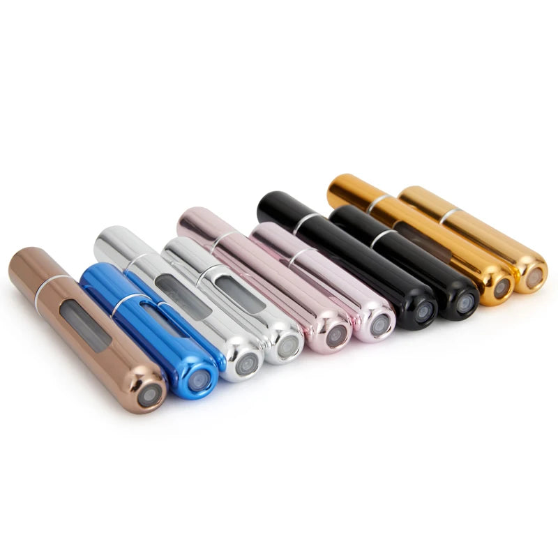 Flacon de parfum en set 8ml 5ml Bouteille rechargeable avec pompe de pulvérisation Conteneurs cosmétiques vides Atomiseur de voyage Livraison gratuite